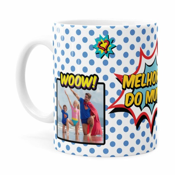 Caneca Personalizada Melhor Pai Geek Branca