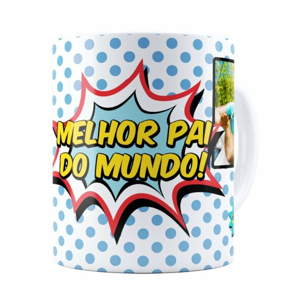 Caneca Personalizada Melhor Pai Geek Branca