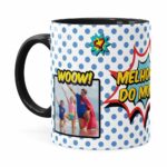Caneca Personalizada Melhor Pai Geek Preta