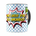 Caneca Personalizada Melhor Pai Geek Preta