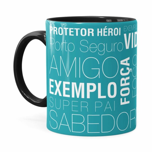 Caneca Personalizada Pai No Celular Preta