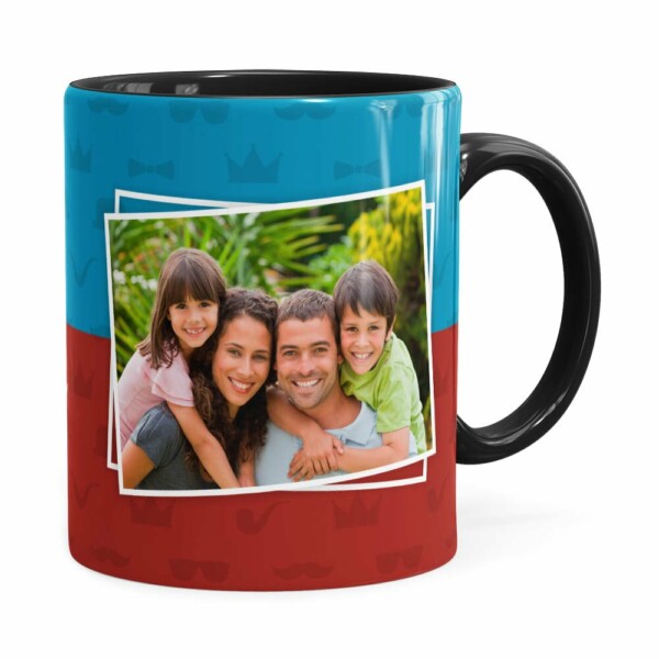Caneca Personalizada Papai Nós Te Amamos Preta
