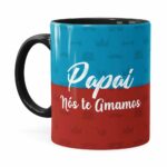 Caneca Personalizada Papai Nós Te Amamos Preta