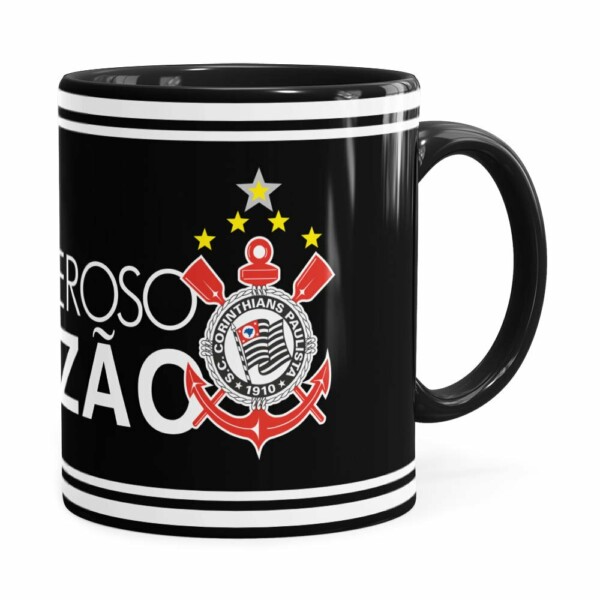 Caneca Poderoso Paizão Corinthians V01 Preta