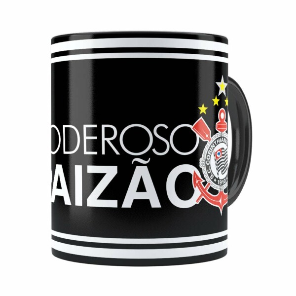Caneca Poderoso Paizão Corinthians V01 Preta