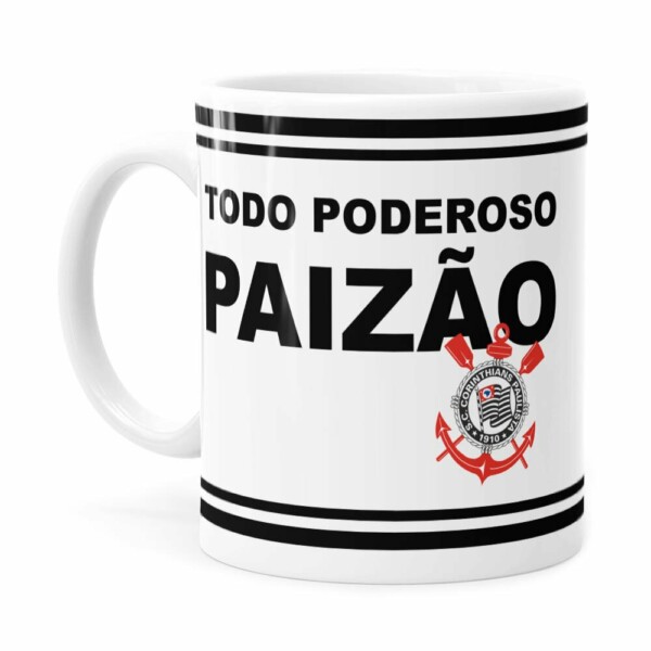 Caneca Poderoso Paizão Corinthians V02 Branca