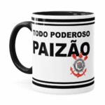Caneca Poderoso Paizão Corinthians V02 Preta