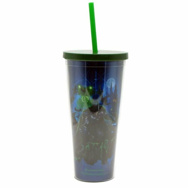 Copo Batman Metalico 650ml Tampa E Canudo