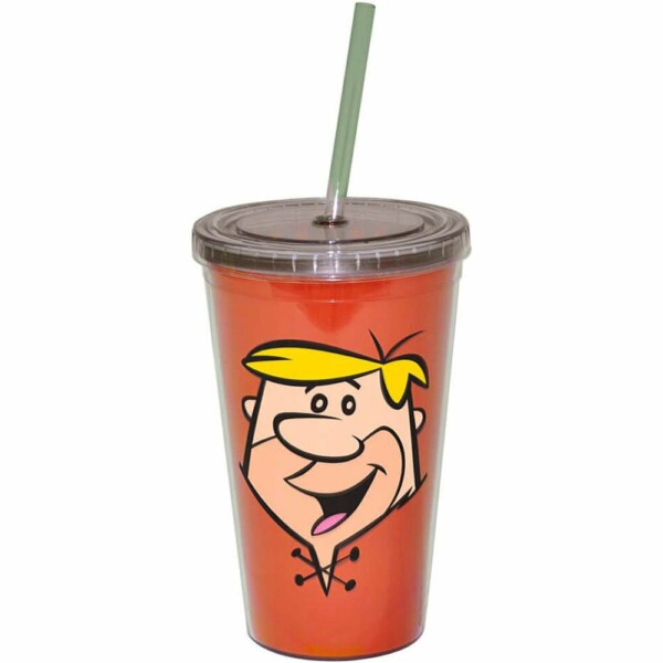 Copo Flintstones Barney 500ml Com Canudo