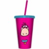 Copo Flintstones Dino Rosa 500ml Com Canudo