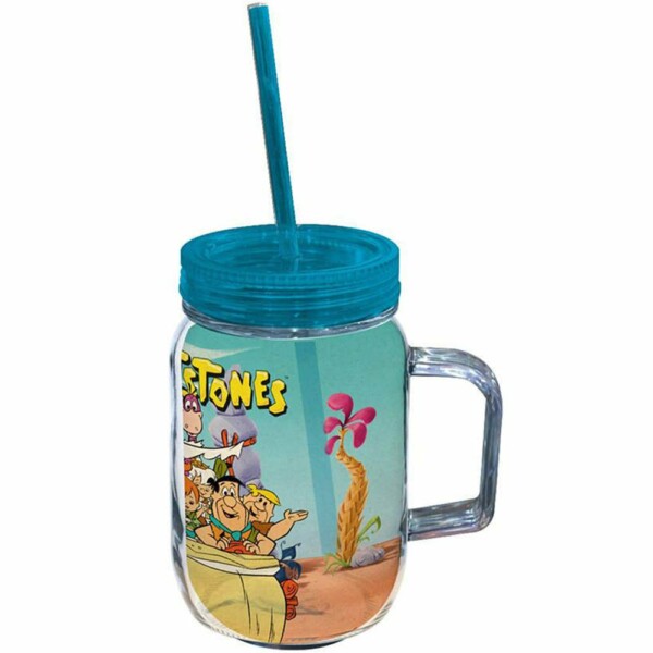 Copo Jarra Flintstones Family In Car 550ml