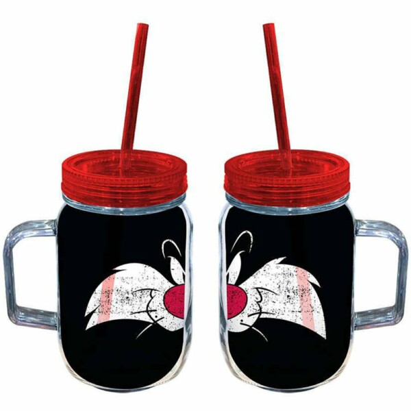 Copo Jarra Frajola Big Face 550ml Acrílico