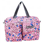 Bolsa Mickey Dobrável De Viagem Florido Rosa