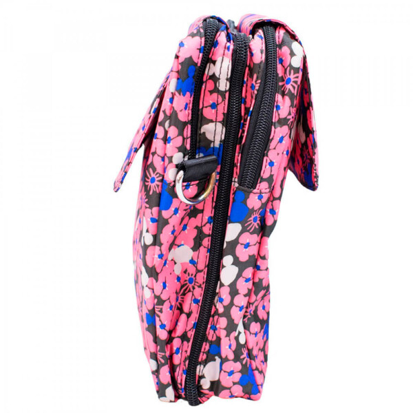 Bolsa Mickey Dobrável De Viagem Florido Rosa