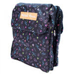 Bolsa Dobrável Minnie Preta Flores 46x37cm