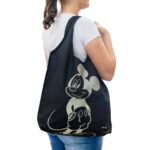 Bolsa Mickey Preta Estampa 60x38cm