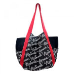Bolsa Minnie Rosto Preta Assinatura