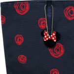 Bolsa Minnie Preta Com Rosas