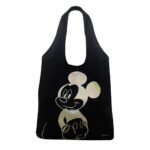 Bolsa Mickey Preta Estampa 60x38cm