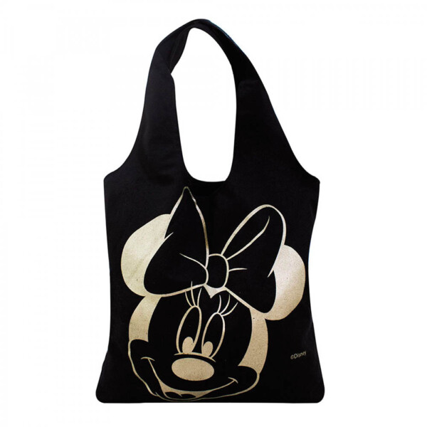Bolsa Minnie Preta Estampa 60x38cm