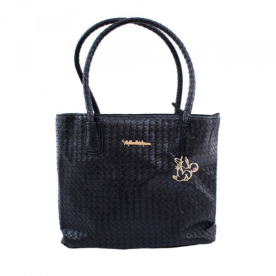 Bolsa Minnie Trançada Preta