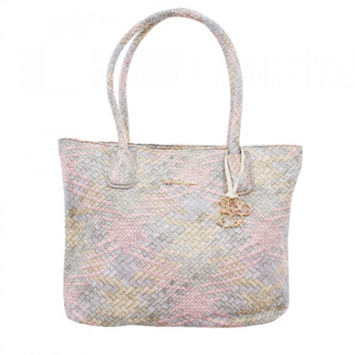 Bolsa Minnie Trançada Rosa