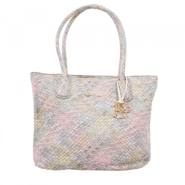 Bolsa Minnie Trançada Rosa