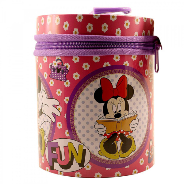 Boneca Minnie Chaveiro Vermelho Na Lata 23cm