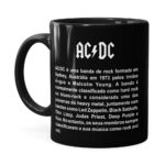 Caneca Ac Dc Banda History Preta