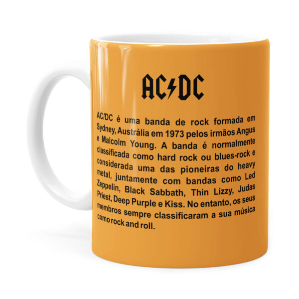 Caneca Ac Dc For Those About To Rock Branca