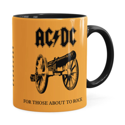 Caneca Ac Dc For Those About To Rock Preta