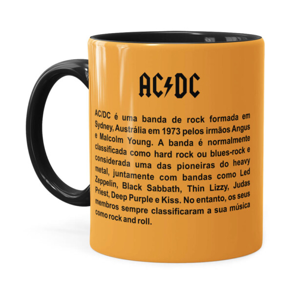 Caneca Ac Dc For Those About To Rock Preta