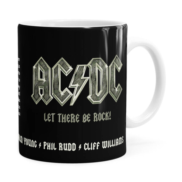 Caneca Ac Dc Let There Be Rock Branca