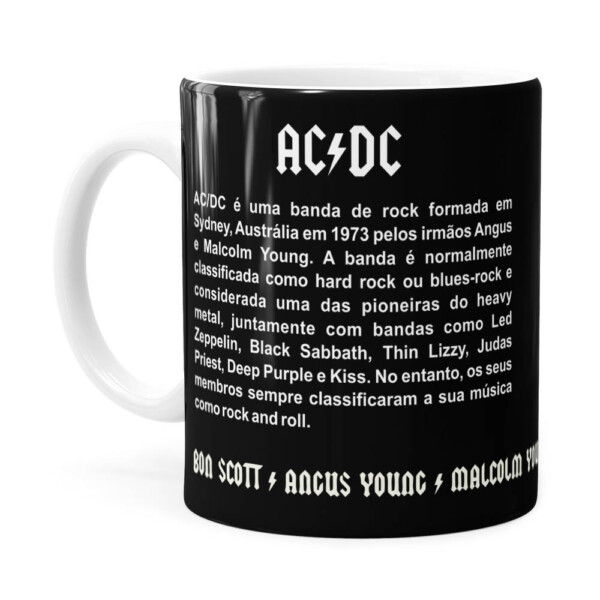 Caneca Ac Dc Let There Be Rock Branca