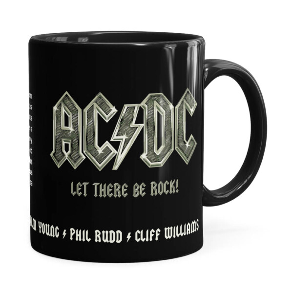 Caneca Ac Dc Let There Be Rock Preta
