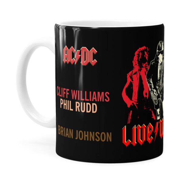 Caneca Ac Dc Live Wire Branca