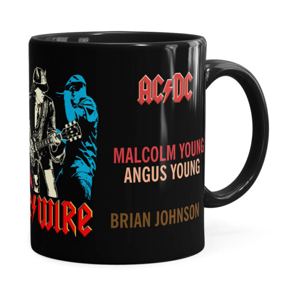 Caneca Ac Dc Live Wire Preta