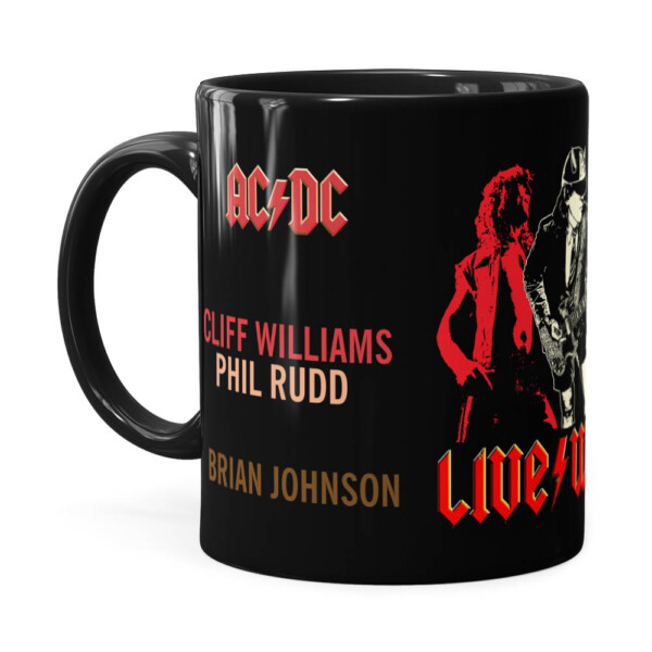 Caneca Ac Dc Live Wire Preta