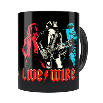 Caneca Ac Dc Live Wire Preta
