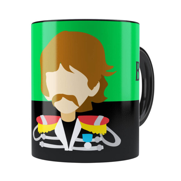 Caneca Beatles George Banda Preta
