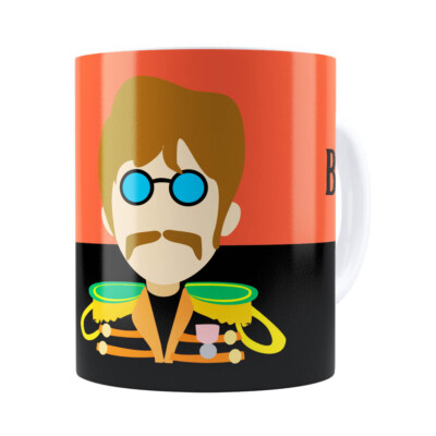 Caneca Beatles John Banda Branca
