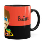 Caneca Beatles John Banda Preta