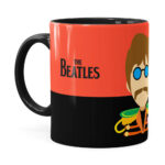 Caneca Beatles John Banda Preta