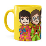 Caneca Beatles Sgt Peppers Lonely Hearts Amarela