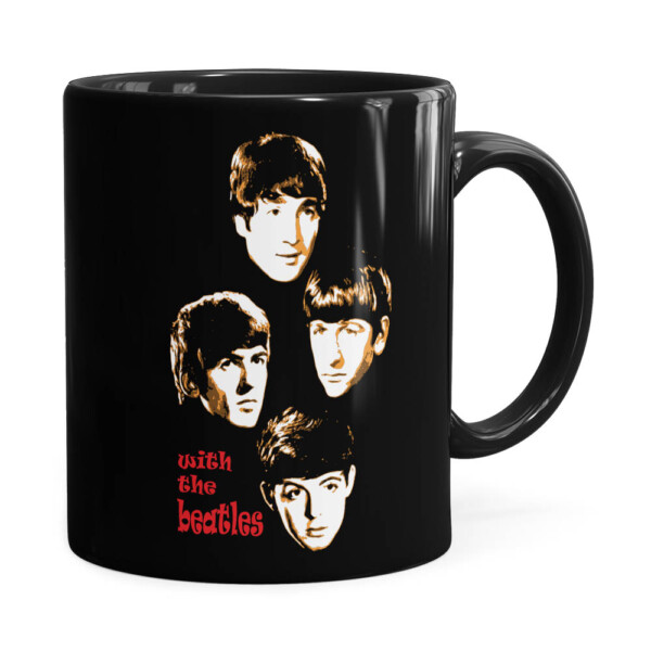 Caneca Beatles With The Beatles Preta