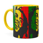 Caneca Bob Marley Mosaíco Amarela