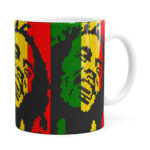 Caneca Bob Marley Mosaíco Branca