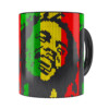 Caneca Bob Marley Mosaíco Preta