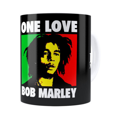 Caneca Bob Marley One Love Branca