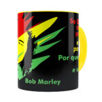 Caneca Bob Marley Se Deus Criou Amarela